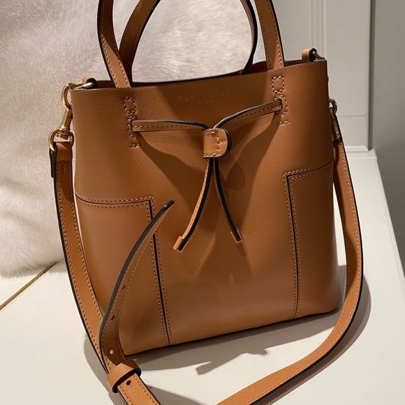 Tory Burch Handbags - Tory Burch Block T Small Bucket Bag
